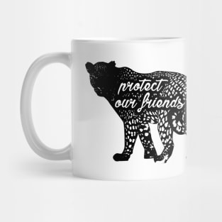 protect our friends - leopard Mug